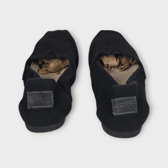 Toms Classic Canvas Slip On Shoe Size W 6.5 Black Minimalist Comfort Travel Chic - Picture 6 of 8